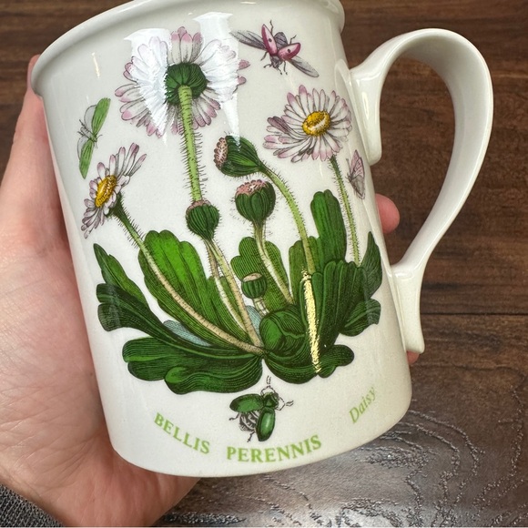 Portmeirion English Fine Bone China Botanic Garden Daisy & Marigold Butterfly - Picture 3 of 5